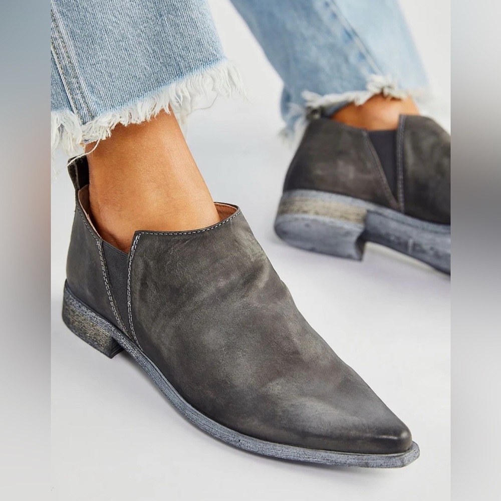 Free People Brixton Bootie Shoe Grey sz 40